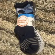 Size S 4.5-8.5 Wonder Nation boy crew socks 10 pk