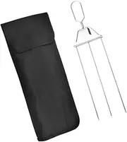 Marshaled BBQ Forks Grill Replacement Parts Roasting Food Forks Compact Portable for Parties Campfires Picnics