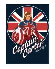 What If Captain Carter Magnet Ata-Boy 2.5" x 3.5"