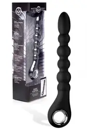 Master Series 11" Vibrating Flexible Silicone Anal Beads