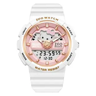 凱蒂貓手錶 Hello Kitty聯名女生手錶 雙顯式手錶 可愛電子錶電子手錶女兒童手錶童錶
