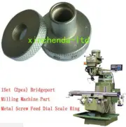 Set (2pcs) Bridgeport CNC Milling Machine Parts Metal Screw Feed Dial Scale Ring