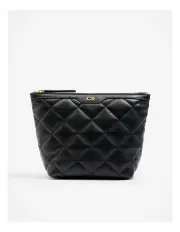 [Country Road] Quilted Tri Cosmetic Case in Black
