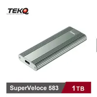 在飛比找PChome24h購物優惠-【TEKQ】583 SuperVeloce 1TB USB-