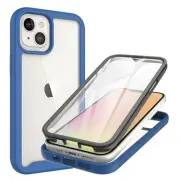 GSA Shockproof Blue Bumper Case & PET Screen Protector for iPhone 13 Pro