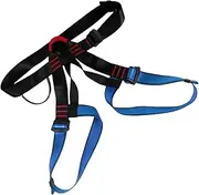 Climbing Safety Harness, Half Body Belt Rock Tree Climbing Harness, 27.56x47.24 inches Thickened Polyester Webbing Outdoor Gear, Adjustable Secure Fit for Rappelling Bouldering