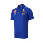 West Coast Eagles Media Polo Mens 2022 Light Blue