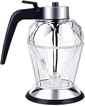 Dripless Glass Honey Dispenser 200ML with Stopper for Food Grade Syrup Seasoning Jar Kitchen Tool (200ml oil pot)