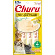 Inaba Cat Churu Treat - Creamy Chicken & Cheese Recipe 24 x 14g Tubes