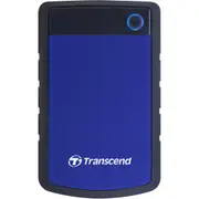 Transcend StoreJet 25H3 1TB Portable External HDD - Blue 2.5" - USB 3.0 - Durable Anti-shock Silicon Outer Shell - Military-Grade Shock Resistance [TS1TSJ25H3B]