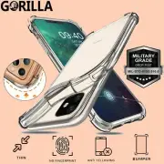 For iPhone 14 13 12 Mini 11 Pro Max Clear Case Shockproof Bumper Slim Soft Cover