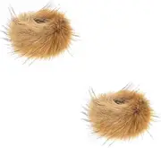 [SHERCHPRY] 4 Pcs Arm Warmer Decoration Furry Leg Warmers Furry Gloves Hal Winter Furry Fluffy Furry Arm Cuffs Winter Fluffy Ffaux Artificial Fur Clothing Decorate, As Shown2,
