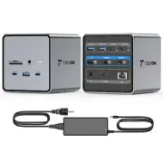 TobenONE USB C Docking Station Dual/Triple Monitor, USB C Dock with 150W Power