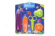 JarMelo Fruit Dough Clay Sculpting Tool Set - 5 Pieces - Creative Play Set for Kids