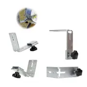 4 Pack T-Post Mounting Bracket, Electrical Wire Spool Rack Wire Reel Holder S...