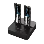Simplecom SD550v2 USB 3.2 Gen2x2 to Dual Bay NVMe M.2 SSD Docking Station Dup...
