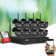 Wifi CCTV Camera 1080P Wireless Security System Home Surveillance 8 Channel