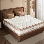 12 Inch Queen Mattress, Hybrid Medium Firm Memory Foam Mattress with Innerspring, Reinforced Edge Support, Cooling Gel Pillow Top, Pressure Relief & Motion Isolation, Bed in a Box, Full/King Size