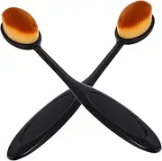 CRILSTYLEO 2pcs Nail Dust Brush Fluffy Brush for Nail Dust Makeup Brush Toothbrush Oval Foundation Brush Nail Dusting Brush Ink Blending Tool Nail Duster Nail Brush Duster Fluffy Nail Brush