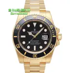 ROLEX 勞力士 116618 LN 全金黑水鬼 116618LN 潛水錶亂碼字頭 40MM 300米