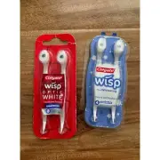 Colgate Wisp Coolmint Brushes New in Package- 4 total brushes