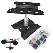 RC Aluminum Alloy RC Car Repair Stand Hobby Tool Set 360 Degree Rotation Black