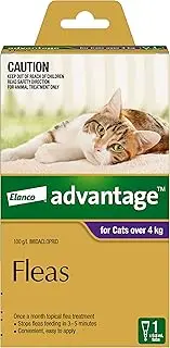 Advantage Fleas for Cats Over 4kg - 1 Pack