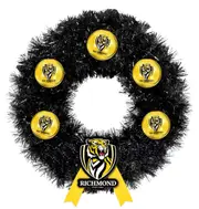 Richmond Tigers AFL Christmas Xmas Wreath