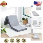 Versatile Tri-Fold Memory Foam Mattress Topper - Perfect for Camping & Home