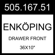 IKEA ENKOPING ENKÖPING Drawer Front Brown Walnut Effect 36x10" 505.167.51