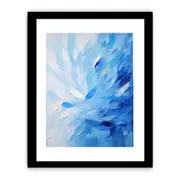 Abstract Blue Knife Art Framed Art Framed print Art Poster