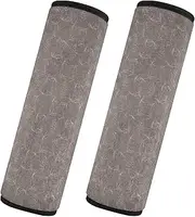 Car Seat Belt Pads Set of 2 Soft Seat Belt Shoulder Strap Covers Pad Camera Bag Strap Cover Car Accessories for Women Men Kids M Winter-Wreaths