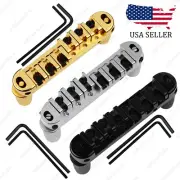 Adjustable Tune-O-Matic Roller Saddle Bridge Threaded Posts For Les Paul SG ES