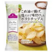 Potato Chips Fried in Rice Bran Oil and Seasoned with Salt Only Japanese Snack