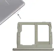 LYX SIM Card Tray + Micro SD Card Tray for Galaxy Tab A 8.0 / T380 / T385 (Black) Highly Recommended (Color : Gold)