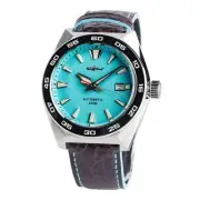 Heimdallr Watch Men Automatic Mechanical with Leather Strap C3 Luminous Diver...