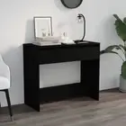 NNEVL Console Table Black 89x41x76.5 cm Steel