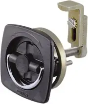 Perko 0932DP2BLK Flush Mount Latch - Black, Plastic, Adjustable, Standard