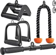 Triceps LAT Pulldown Attachments Home Gym Workout Accessories - NonSlip