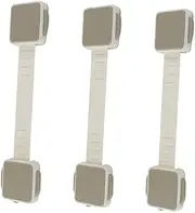 Vaguelly Child Safety Products 3pcs Cabinet Window Fridge Locks Easy to Use Boys and Girls Proof