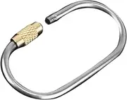 Small Carabiner Lock, Keychain Lock,Titanium Alloy Screw Berk Key Ring | Heavy Race Quick Release for Hiking