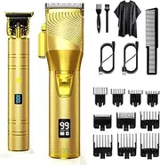 Professional Hair Cippers Kit for Men Beard Trimmers with Led Dispaly
