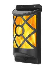 Fresh Fab Finds Flame Solar Lights NoSize Black