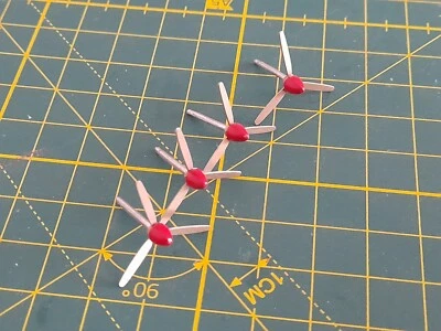 4x Replacement Propellers Props Aeroplane Model Super Constellation Parts 1:200