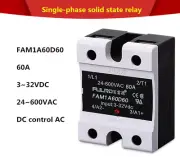 FULRD Single phase solid state relay FAM1A60D60 60A DC-AC 3~32VDC/24~600VAC SSR