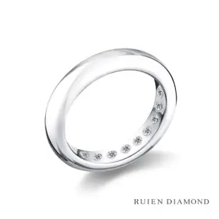 【RUIEN DIAMOND 瑞恩鑽石】鑽石結婚對戒 男款(18K白金 心宿)