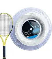 Nuytghr Tennis String, High Strength Racket Cord, Shock Absorbing Sports, Durable 200m Reel, Professional String for Ball Games, Competition and Training Equipment