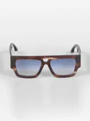 Dark Brown Square Gradient Sunglasses