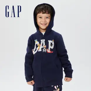 Gap 男童裝 Gap x Paul Frank聯名 連帽外套-藏藍色(460094)