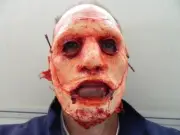 HALLOWEEN HORROR MOVIE PROP - Skinned Face Mask 2